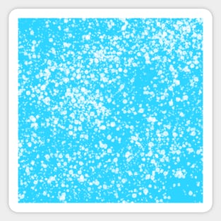 Blue White Paint Splatter Sticker